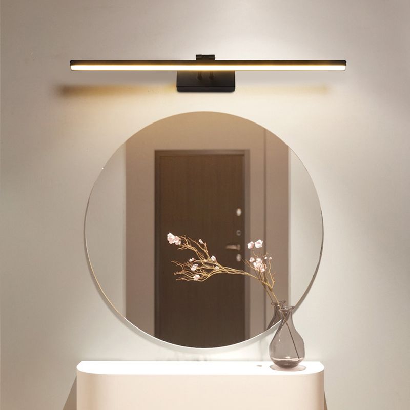 Metalen lineaire ijdelheid muur sconce moderne stijl 1 licht ijdelheid spiegellichten
