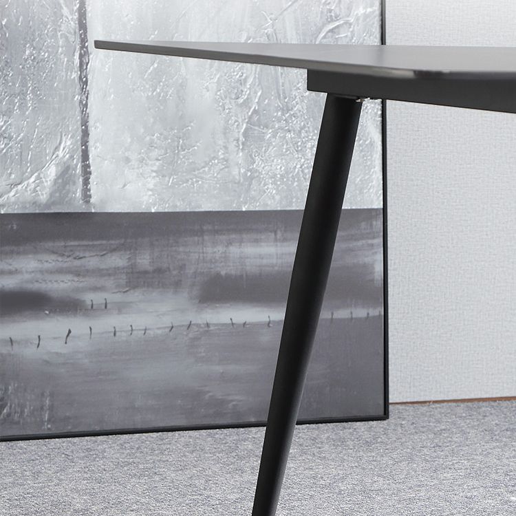 Black Stone 1/4/5/7 Pieces Dinette Set Rectangle Modern Indoor Dining Table Set