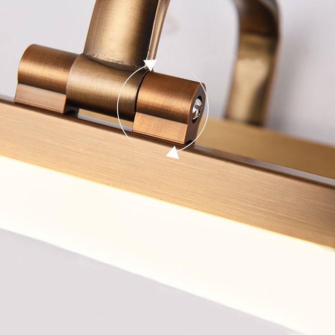 Speciale da parete in metallo a forma lineare in stile moderno a parete a specchio a 1 lucciola luce