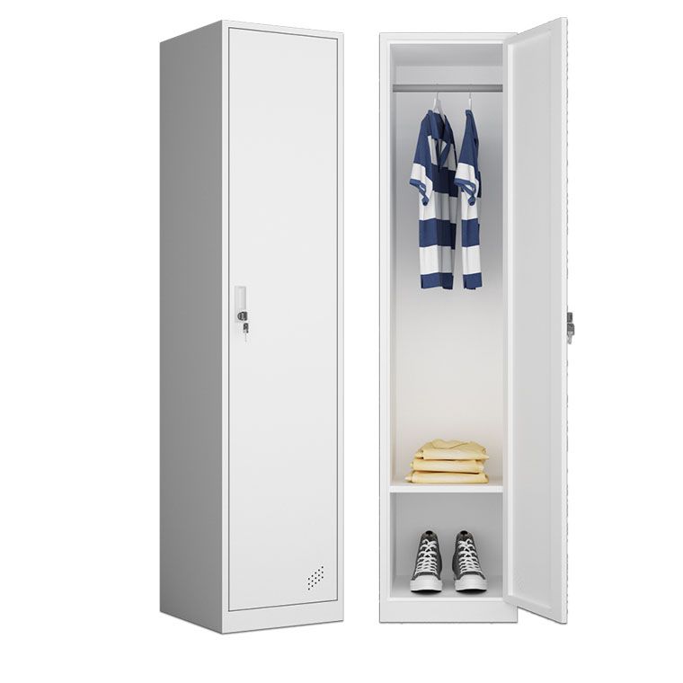 Steel Storage Cabinet Contemporary Wardrobe Armoire for Bedroom