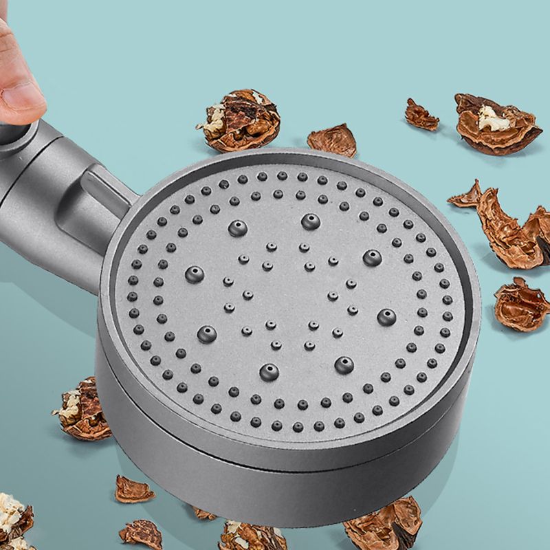 Contemporary Round Hand Shower Adjustable Spray Pattern Wall-Mount Showerhead