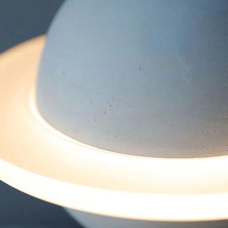 Modern Simplicity Round Ceiling Chandelier Cement Hanging Light for Living Room