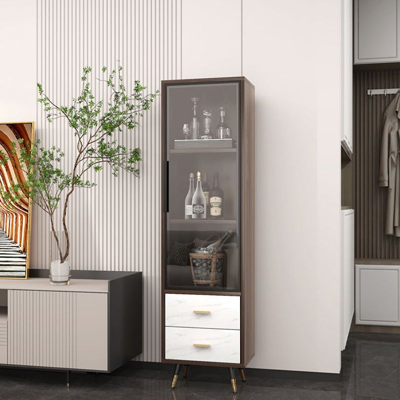 Floor Wine Bottle Holder Solid Wood Wine Bottle Rack for Living Room