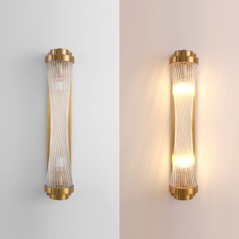 1/2 Heads Postmodern Wall Sconce Crystal Sconce Light Fixture for Living Room Bedroom