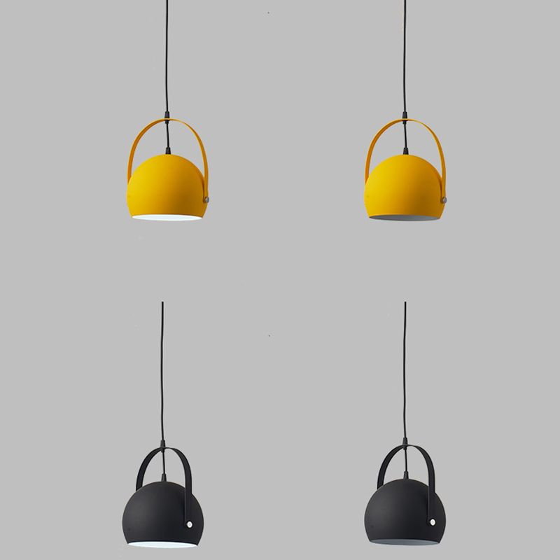 Modern Creative Macaron Pendant Light Lacquered Aluminium Hanging Lamp for Dining Rooom