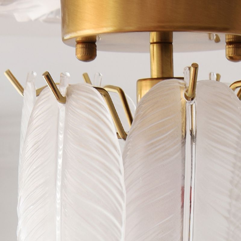Modern Ceiling Light Creative Glass Flush Mount Ceiling Light Fixture for Bedroom