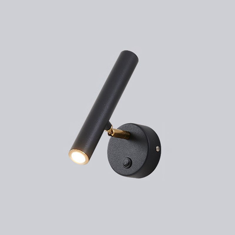 Modern Simple Wall Light Cylinder Shape LED Rotatable Wall Lamp for Living Room