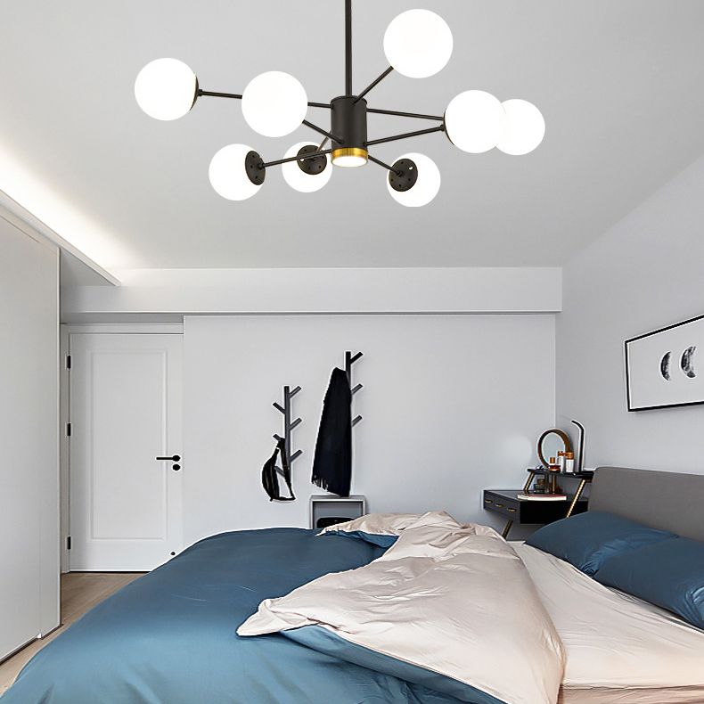 2 Schichten minimalistischer Kronleuchter Glasanhänger Kronleuchter für Esszimmer Schlafzimmer