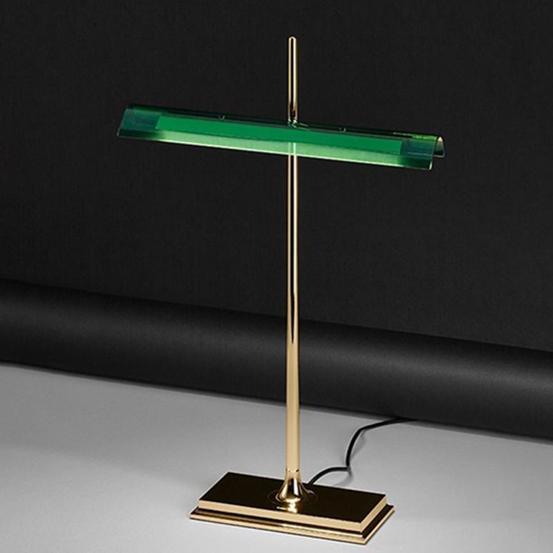 1 Light Linear Table Lamp Contemporary Metal Night Table Lamps for Study Room