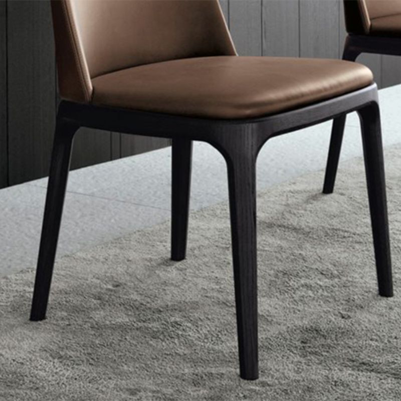 Brown and Black Contemporary Upholstered Dining and Accent Chairs