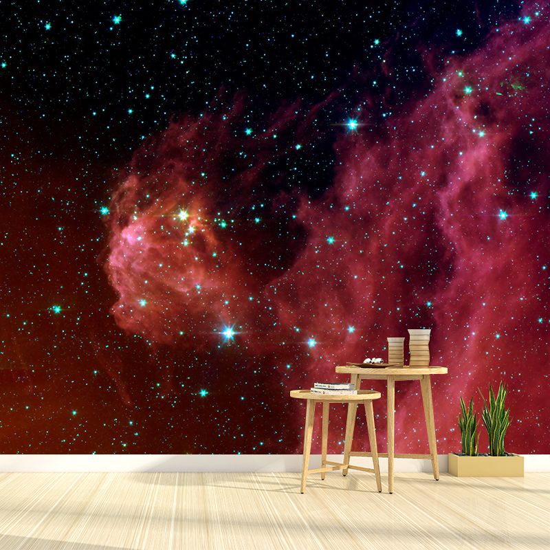 Photography Stain Resistant Mural Wallpaper Starry Sky Living Room Wall Mural