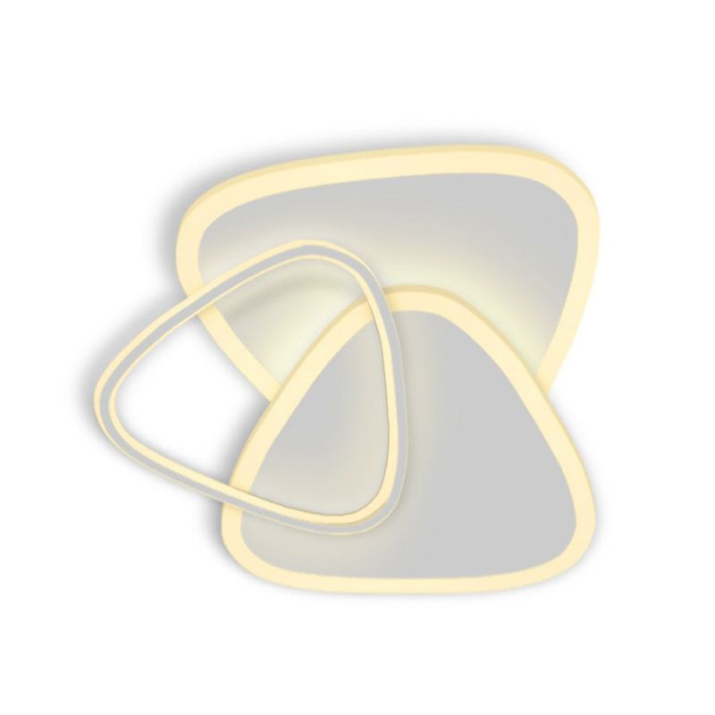 Dreieckige Deckenleuchte im modernen Stil für Schlafzimmer, LED-Deckenleuchte in Weiß