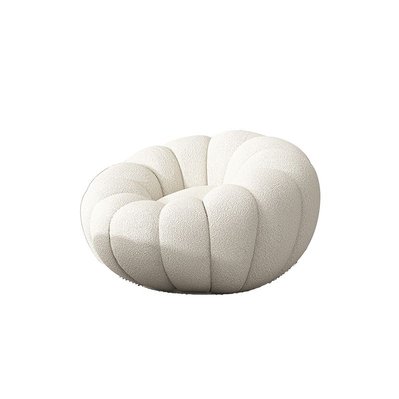 Faux Leather/Faux Fur Chair 37.4" L x 37.4" W x 25.6" H Convertible Chair