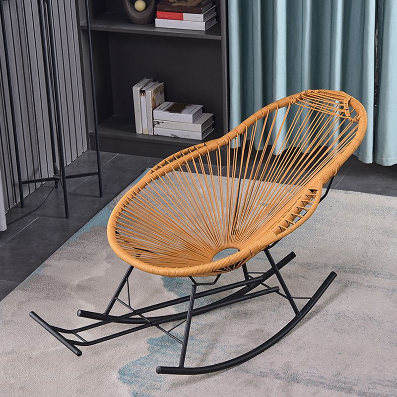 Contemporary Style Rattan Rocking Chair Indoor Rocking Chair