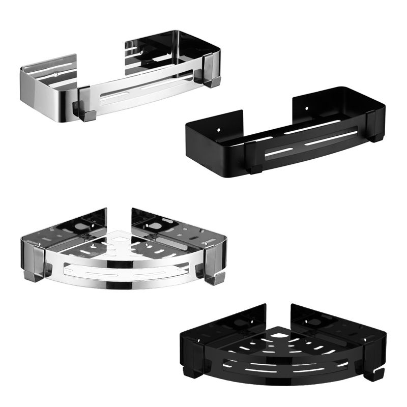 Modern Stainless Steel Bathroom Accessory Set Rectangular & Triangle Bath Shelf