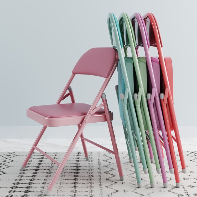 Silla lateral plegable tapizada con acabado mate, respaldo abierto contemporáneo, silla de comedor