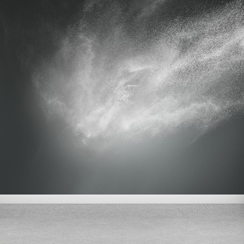 Slow Motion Explosion Scene Mural Modern Moisture Resistant Bedroom Wall Decor, Custom Made