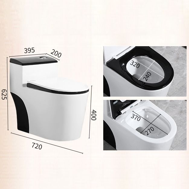 Modern Floor Mounted Toilet Bowl One-Piece Toilet for Washroom