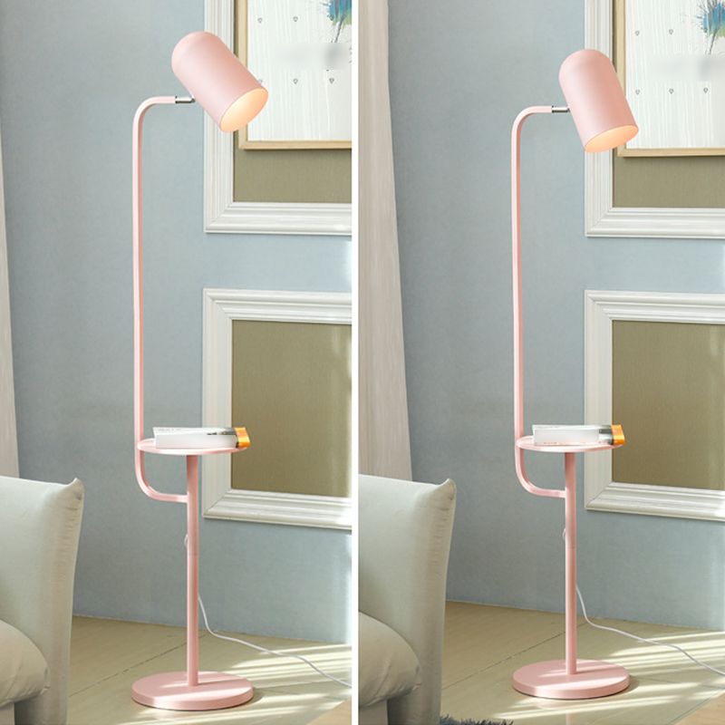 Metal Bell Floor Lamps Modern Style 1 Light Standard Lamps for Living Room
