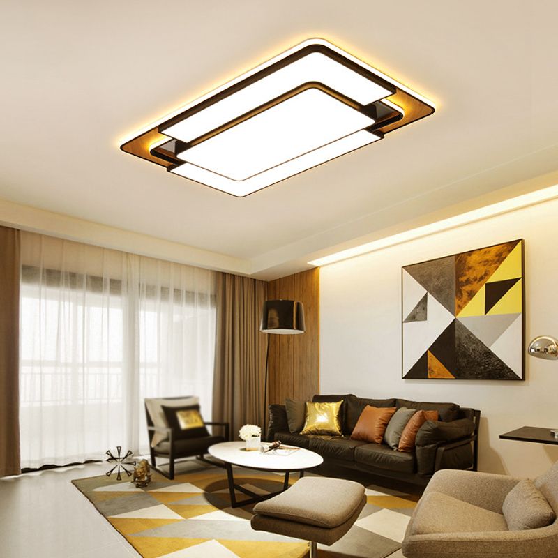 Nordic Simple Flush Ceiling Light Geometric LED Flush Mount Lighting