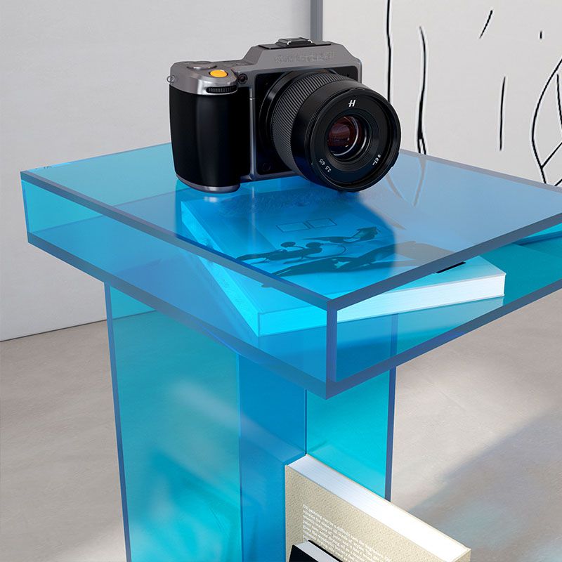 Contemporary Open Back Vertical Bookshelf Acrylic Bookshelf for Home Office