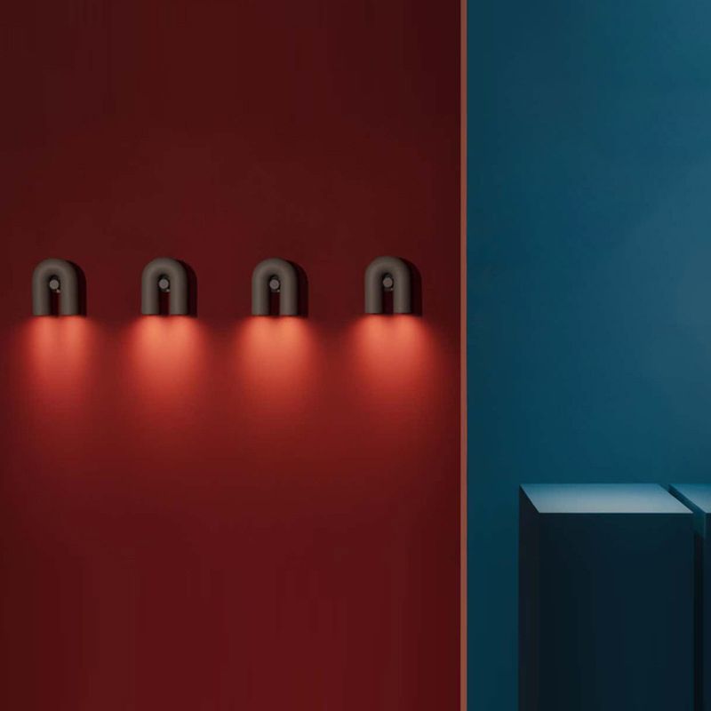 Modernism 2-Light Polished Wall Mounted Sconce Metallic Unique Wall Light