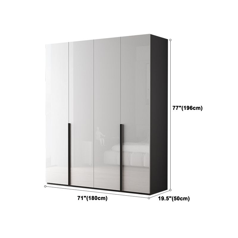 Modern Wardrobe Armoire Engineered Wood Wardrobe Cabinet with Drawer