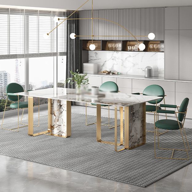 Nordic Cushioned Dining Chair 33"H King Louis Back Side Chair with Metal Base for Restaurant