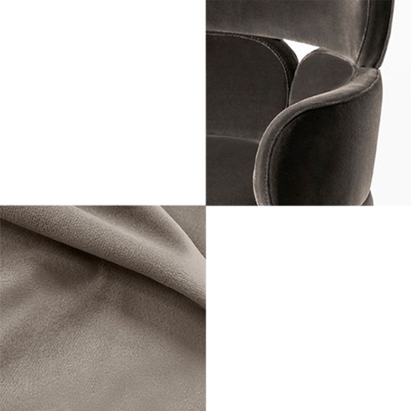 Home Upholstered Arm Dining Chairs Low Back Dining Chair for Indoor