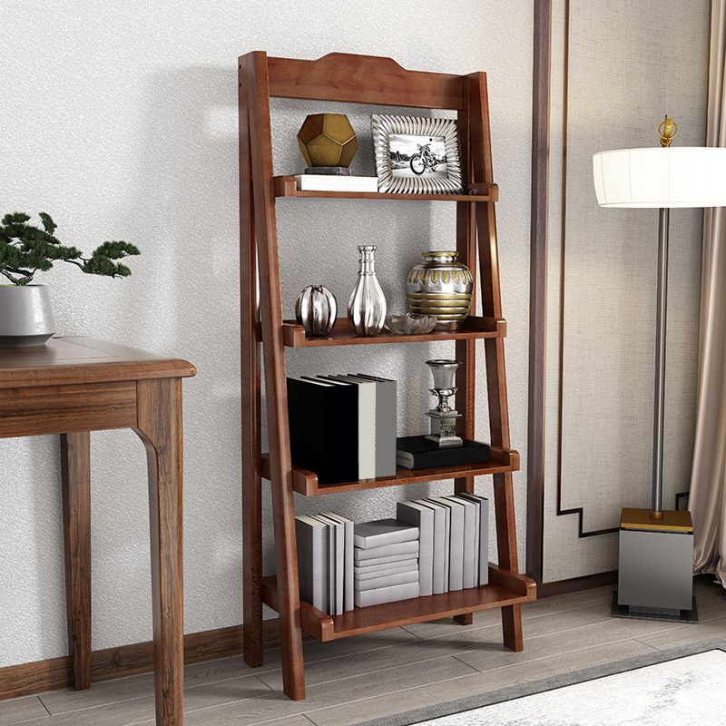 Scandinavian Open Back Standard Bookshelf Wooden Bookcase for Study Room