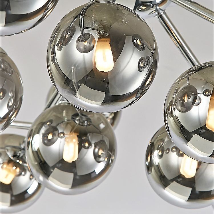 Modern modo G9 plafonnier verre et métal 12 lampes salon semi - encastré