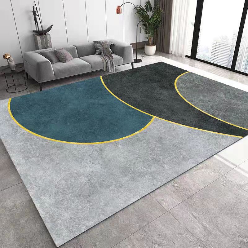 Roze modern tapijten polyester gestreepte binnenkapperd wasbaar tapijt voor woningdecoratie