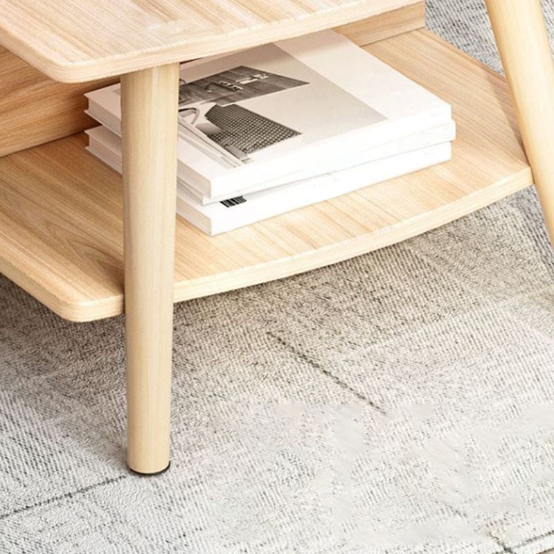 Modern Style Rectangular Artificial 4 Legs Base with Drawer Coffee Table