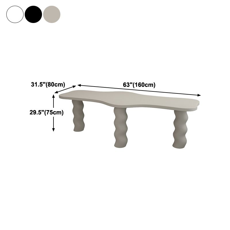 Free Form Meeting Table Home Office Solid Wood Industrial Writing Desk