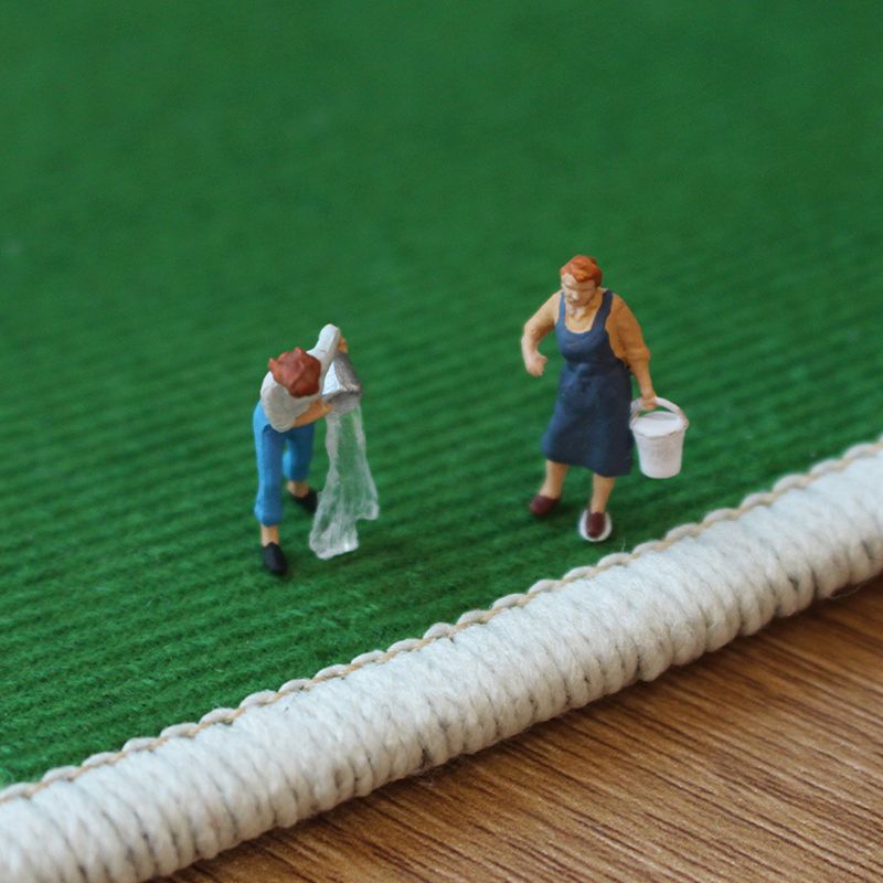 Modern Color Lump Rug Polyester Orange Rug Washable Rug for Living Room