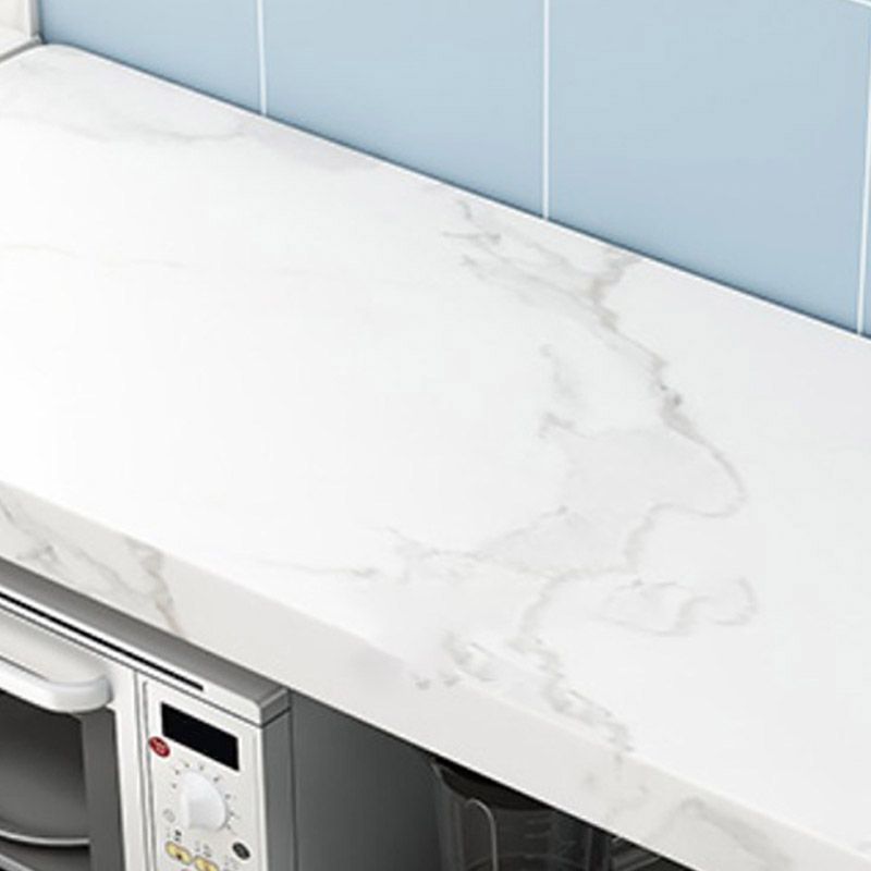 Dining Room Kitchen Island Marble Modern Prep Table with Storage Cabinet