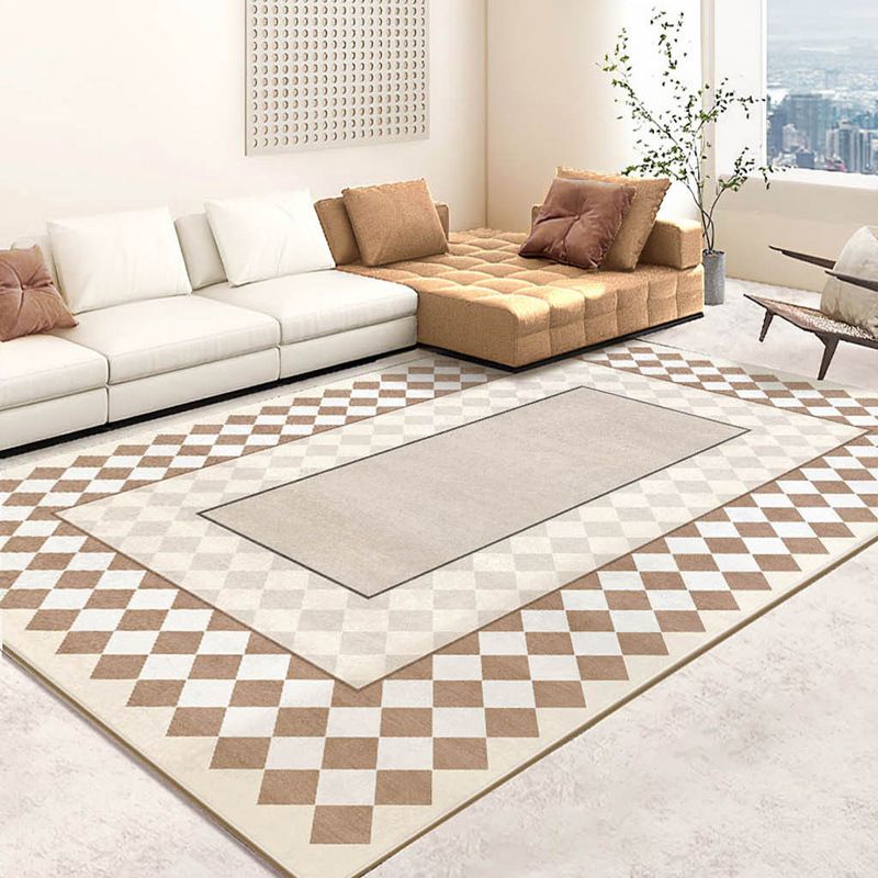 Lichtbruine kinderen tapijt polyester kleurstuk binnen tapijt vlek resistent tapijt voor woningdecoratie