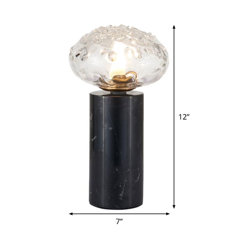 Lampada da tavolo a 1 tavolo contemporanea Black Lettura ovale Luce