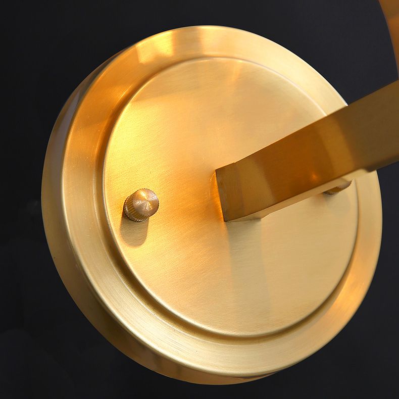 Moderner Stil Geometrischer Schatten Wandleuchte Kristallwandhalterung Leuchte in Gold