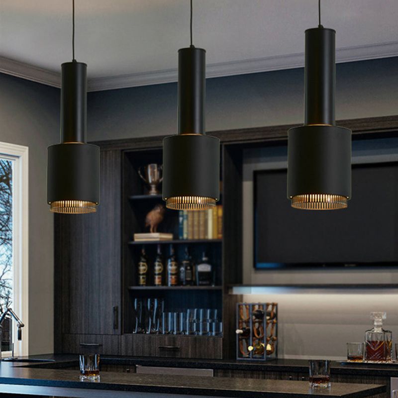 Schwarz/Weiß -Hand Granaten Anhänger Licht modernist 1 leichte Metallhängedecke für das Restaurant