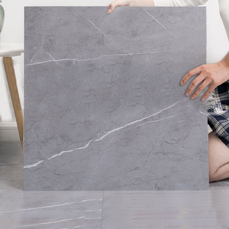 Modern Vinyl Floor Tiles Peel & Stick Marble Printed PVC Flooring