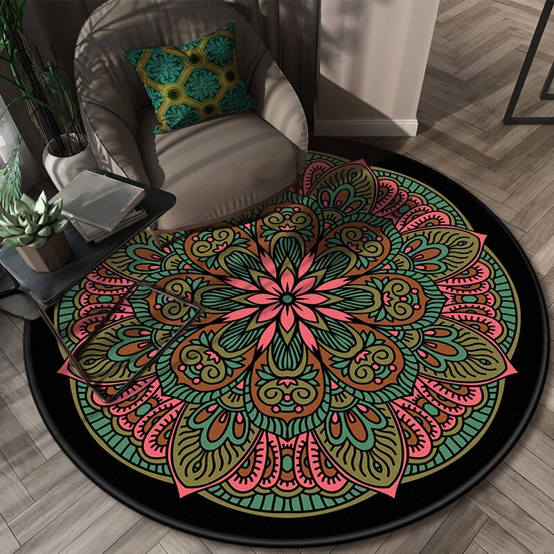 Tappeto glamour a strati di fiori a strati moquette con lavaggio antiscivolo a strati multicolori multicolore