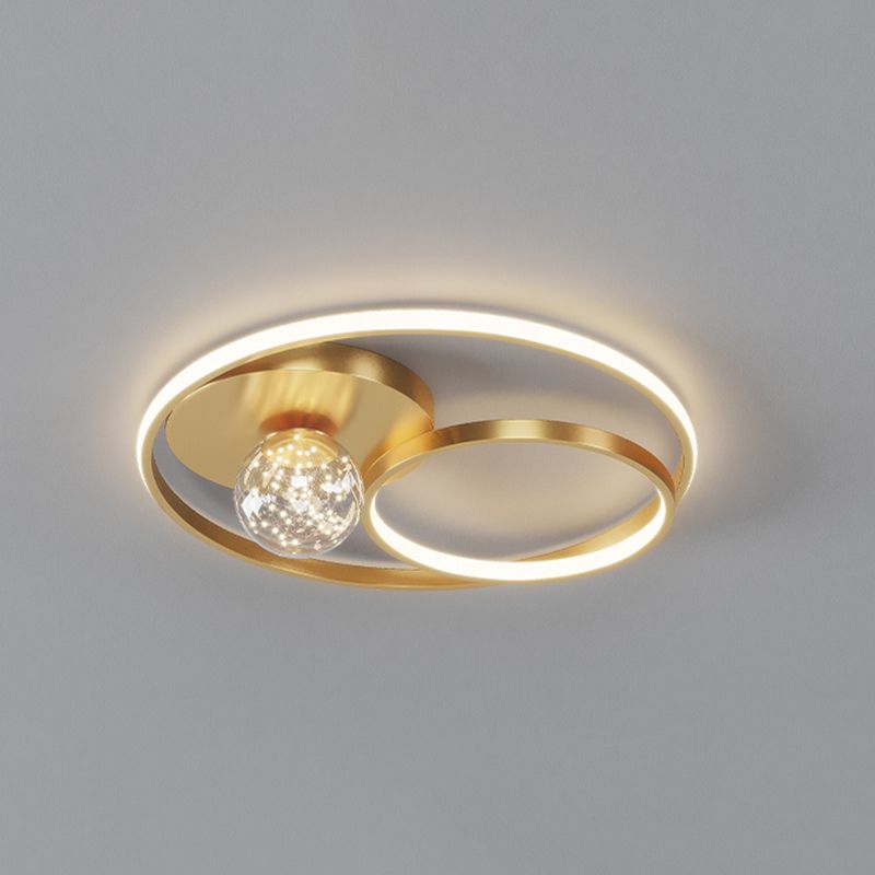 Rond métal LED encastré lampe unique chambre nouveau luminaire encastré moderne