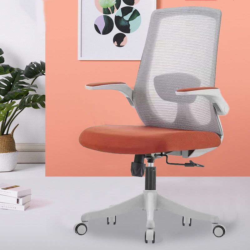 Contemporary Breathable Air Grid Chair Microfiber Desk Mid Back Chair