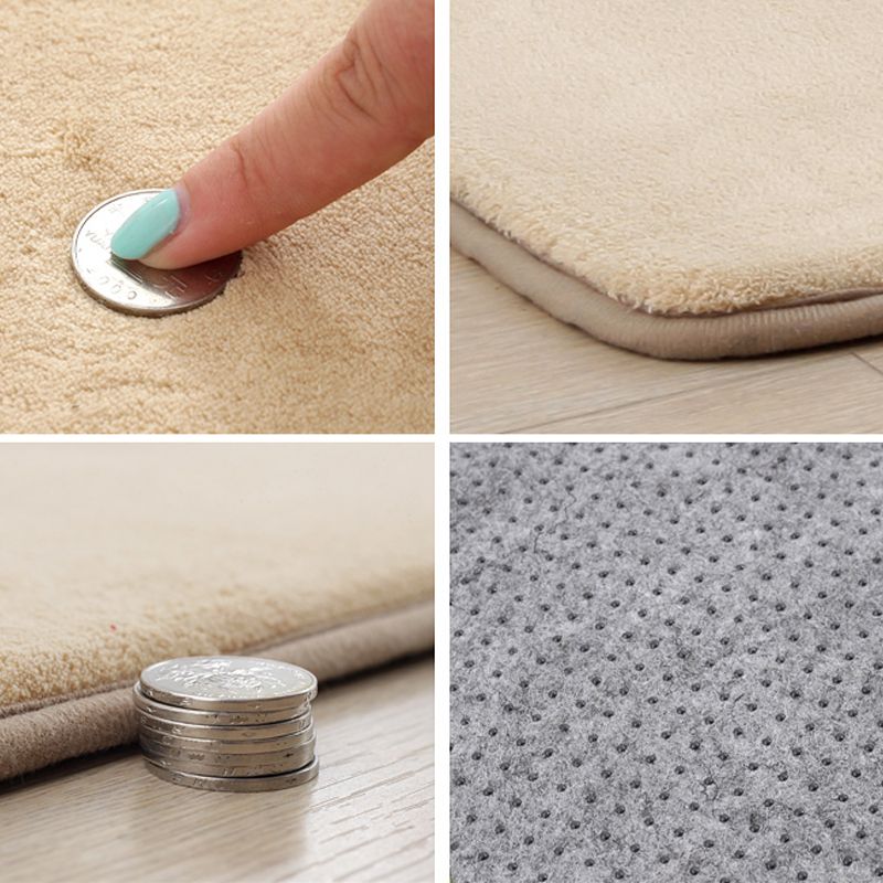 Tapis nature naturel multi-couleurs Polyster Tapis lavable non résistant aux teintures sans glissement