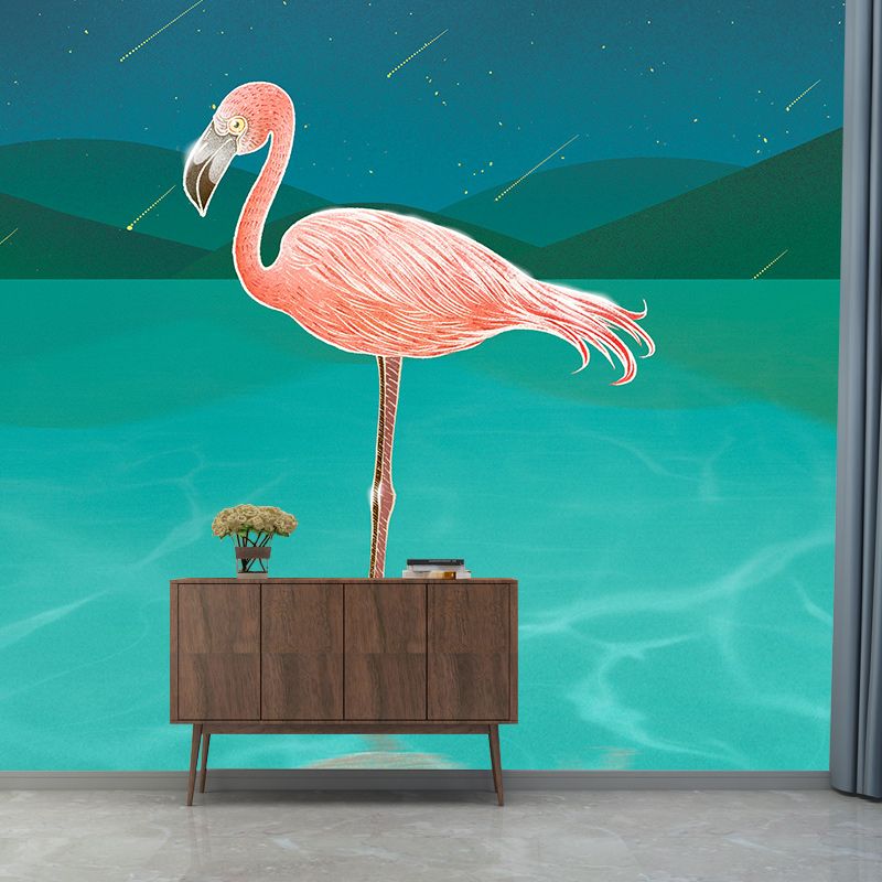 Washable Mural Wallpaper Animals Illustration Indoor Wall Mural