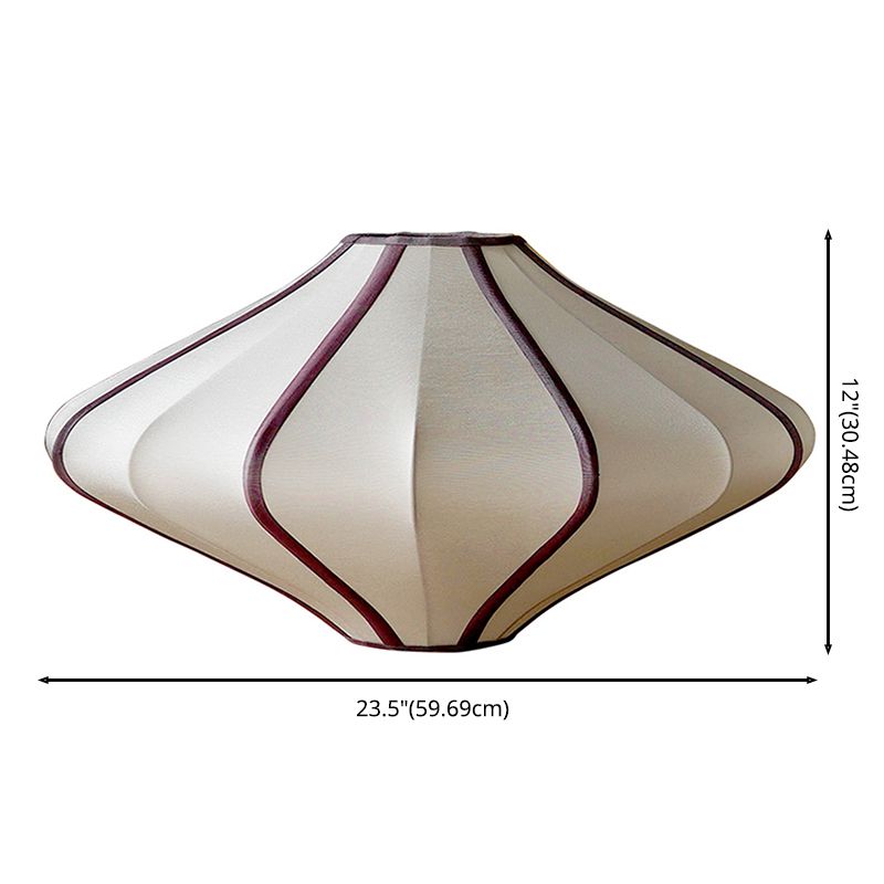 Rhombus hangende plafond lantaarn moderne stof 1-licht diner hanglampje met kwastje