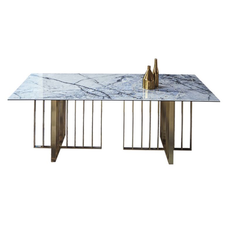 Nordic Style 1/2/5/7 Pieces Dining Chairs Set Rectangle Stone Furniture in Gray