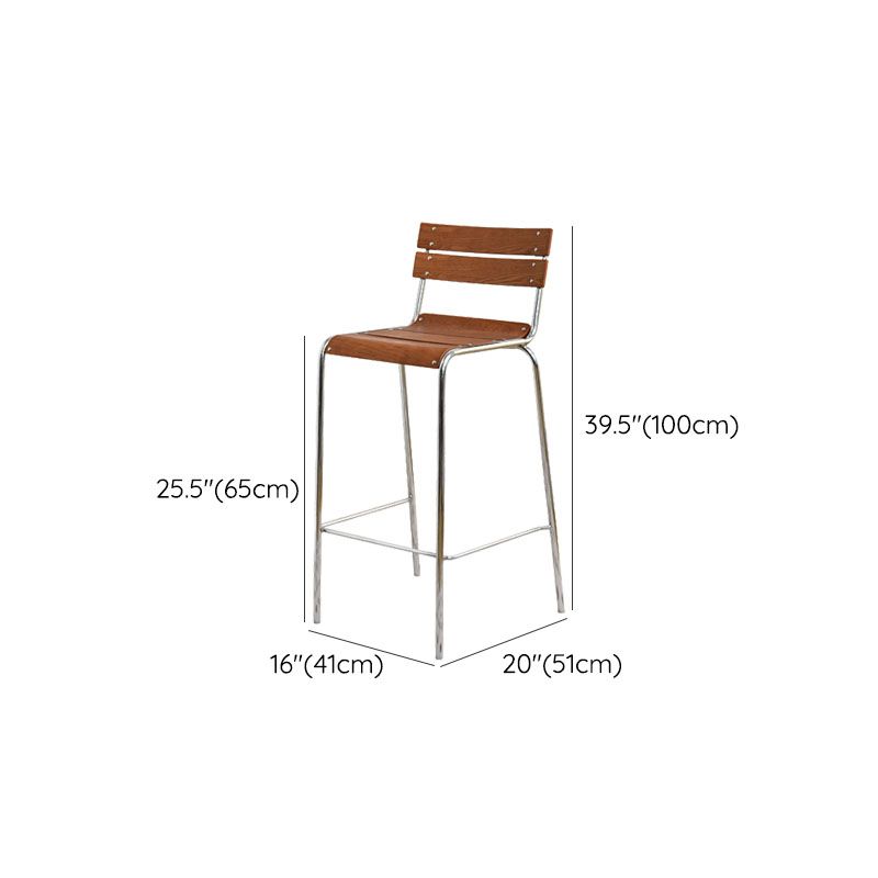 Contemporary Living Room Bar Stools Metal Stackable Counter Stool