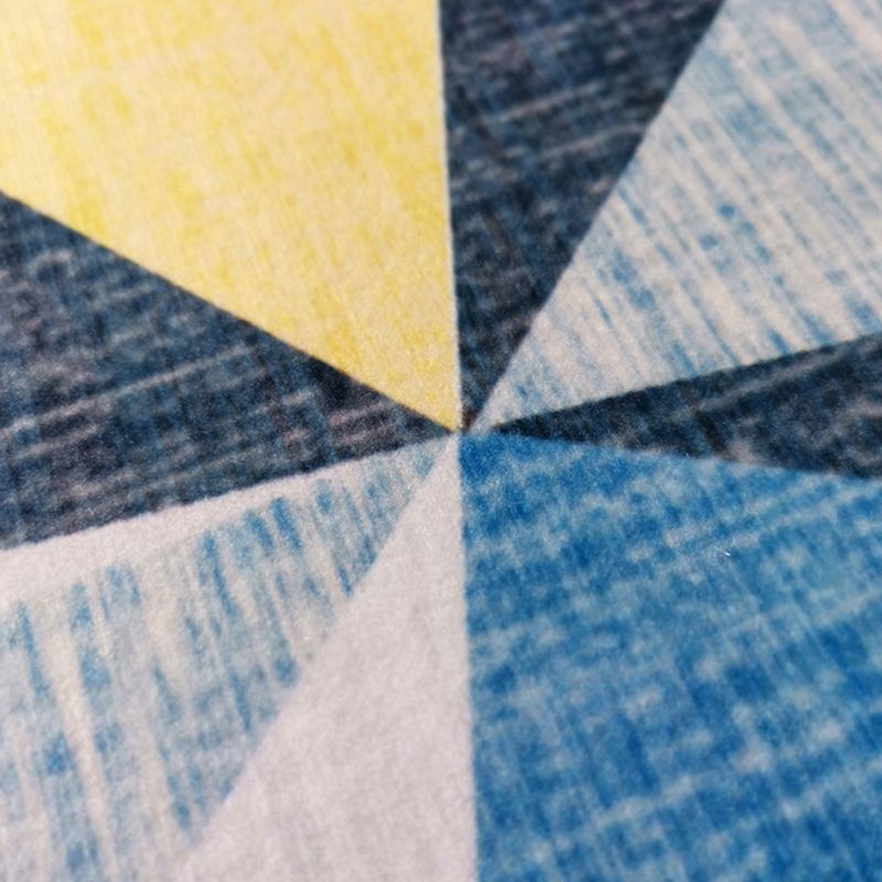 Farbe gemischter moderner Innenteppich Polyester abstrakter Druckteppich nicht rutscher Backing Teppich für Wohnkultur